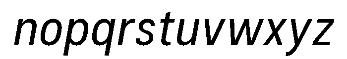 Couplet Medium Italic Font LOWERCASE