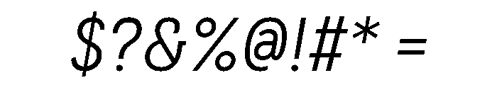 Couplet Regular Italic Font OTHER CHARS