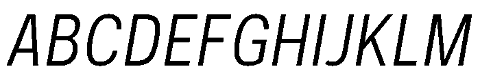 Couplet Regular Italic Font UPPERCASE