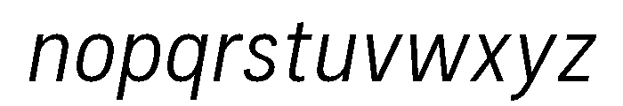 Couplet Regular Italic Font LOWERCASE