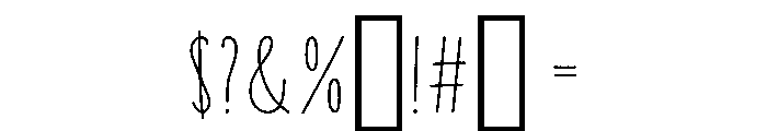 Coyote Bold Rough Font OTHER CHARS