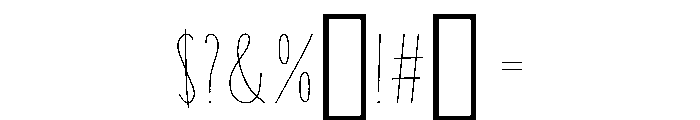 Coyote Rough Font OTHER CHARS