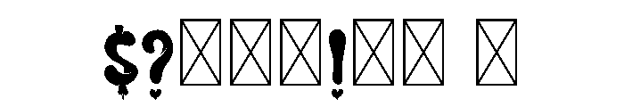 CRAZIEST LOVE Bold Font OTHER CHARS