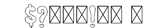 CRAZIEST LOVE Font OTHER CHARS