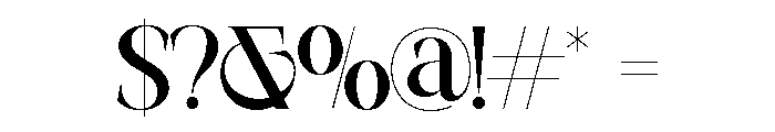 CRESTA SOURA Bold Font OTHER CHARS