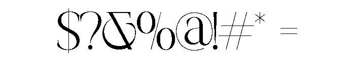 CRESTA SOURA Light Font OTHER CHARS