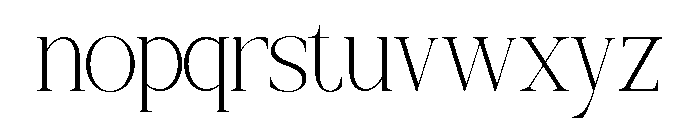 CRESTA SOURA Thin Font LOWERCASE