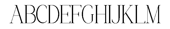 CRESTASOURA-Thin Font UPPERCASE
