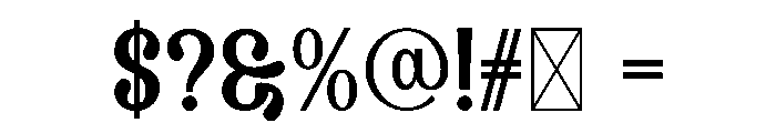 CRILAS Font OTHER CHARS