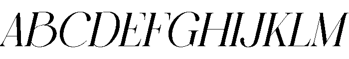 CRONDE Italic Font UPPERCASE