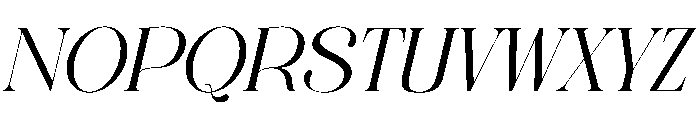 CRONDE Italic Font UPPERCASE