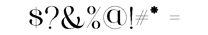 CRONDE Font OTHER CHARS