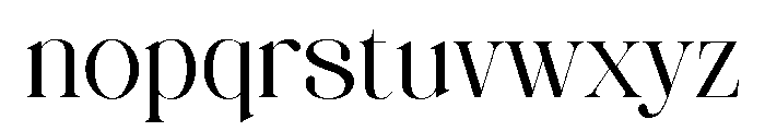 CRONDE Font LOWERCASE