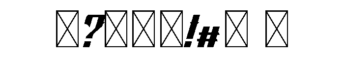 CROOX ITALIC Italic Font OTHER CHARS