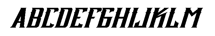 CROOX ITALIC Italic Font UPPERCASE