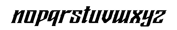 CROOX ITALIC Italic Font LOWERCASE