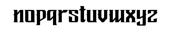 CROOX REGULER Font LOWERCASE