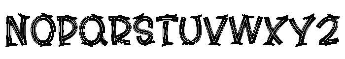 Crack Brush Font LOWERCASE