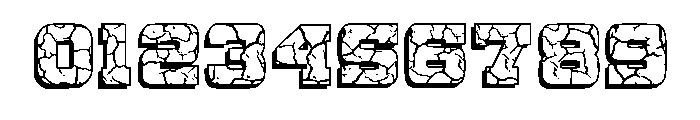 Crack Effect Regular Font OTHER CHARS
