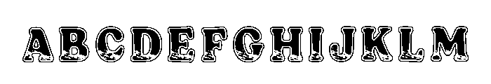 Crack Grunge Regular Font UPPERCASE