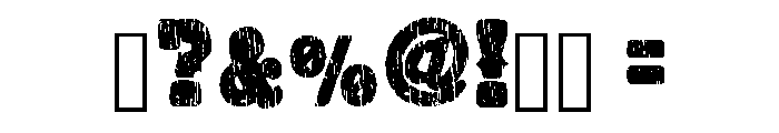 Crack Heritage Regular Font OTHER CHARS