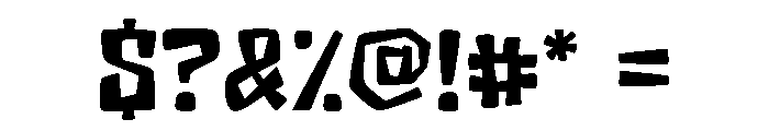 Crack Stone Regular Font OTHER CHARS