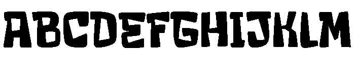 Crack Stone Regular Font UPPERCASE