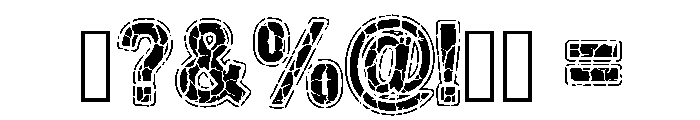 Crack Vintage Regular Font OTHER CHARS