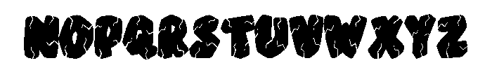 Cracked Stone By Squeeb Regular Font LOWERCASE
