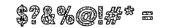 Cracked Stone Regular Font OTHER CHARS