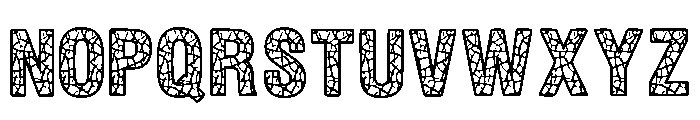 Cracked Stone Regular Font UPPERCASE