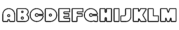Cracker Soda Outline Font UPPERCASE