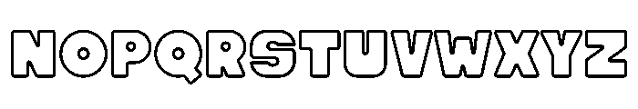 Cracker Soda Outline Font UPPERCASE