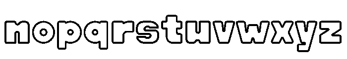 Cracker Soda Outline Font LOWERCASE