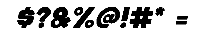 Cracker Soda Solid Italic Font OTHER CHARS