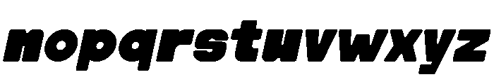 Cracker Soda Solid Italic Font LOWERCASE