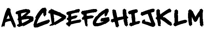 Crade Fuel Font UPPERCASE