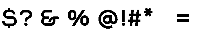 Craego Bold Font OTHER CHARS