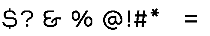 Craego Regular Font OTHER CHARS