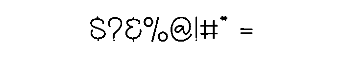 Craft Work Font OTHER CHARS