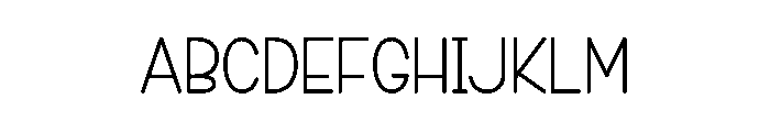 Craft Work Font UPPERCASE