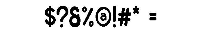 Crafta Condensed Rounded Font OTHER CHARS