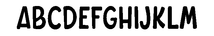 Crafta Condensed Rounded Font UPPERCASE