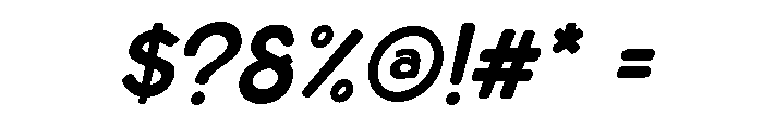 Crafta Italic Rounded Font OTHER CHARS