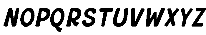 Crafta Italic Rounded Font UPPERCASE
