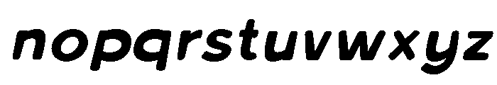 Crafta Italic Rounded Font LOWERCASE
