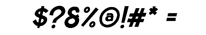 Crafta Italic Font OTHER CHARS