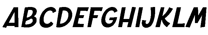 Crafta Italic Font UPPERCASE