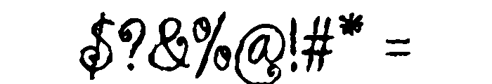 Crafted Storybook Rough Font OTHER CHARS