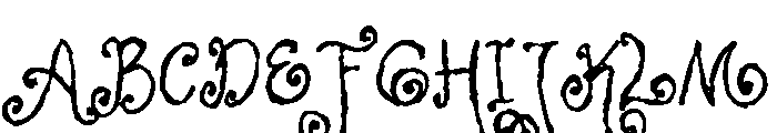 Crafted Storybook Rough Font UPPERCASE